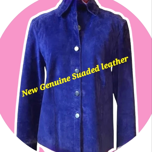 Purple Leather Jacket - Picture 1 of 7